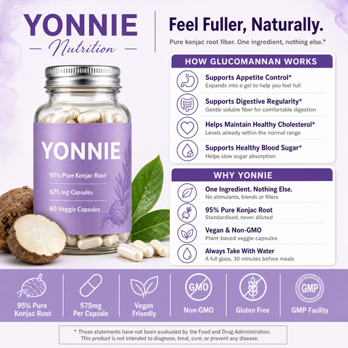 How glucomannan works and why Yonnie - benefits overview
